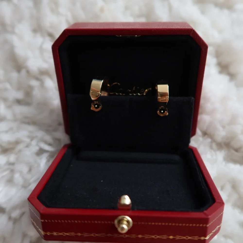 Cartier Classic Yellow Gold Hoop Earrings - Picture 5 of 5